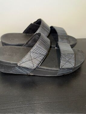 Fitflop Black Slide Sandals
